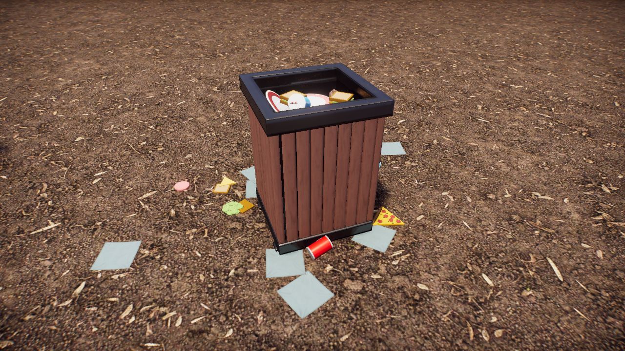 Dirty Trash Can