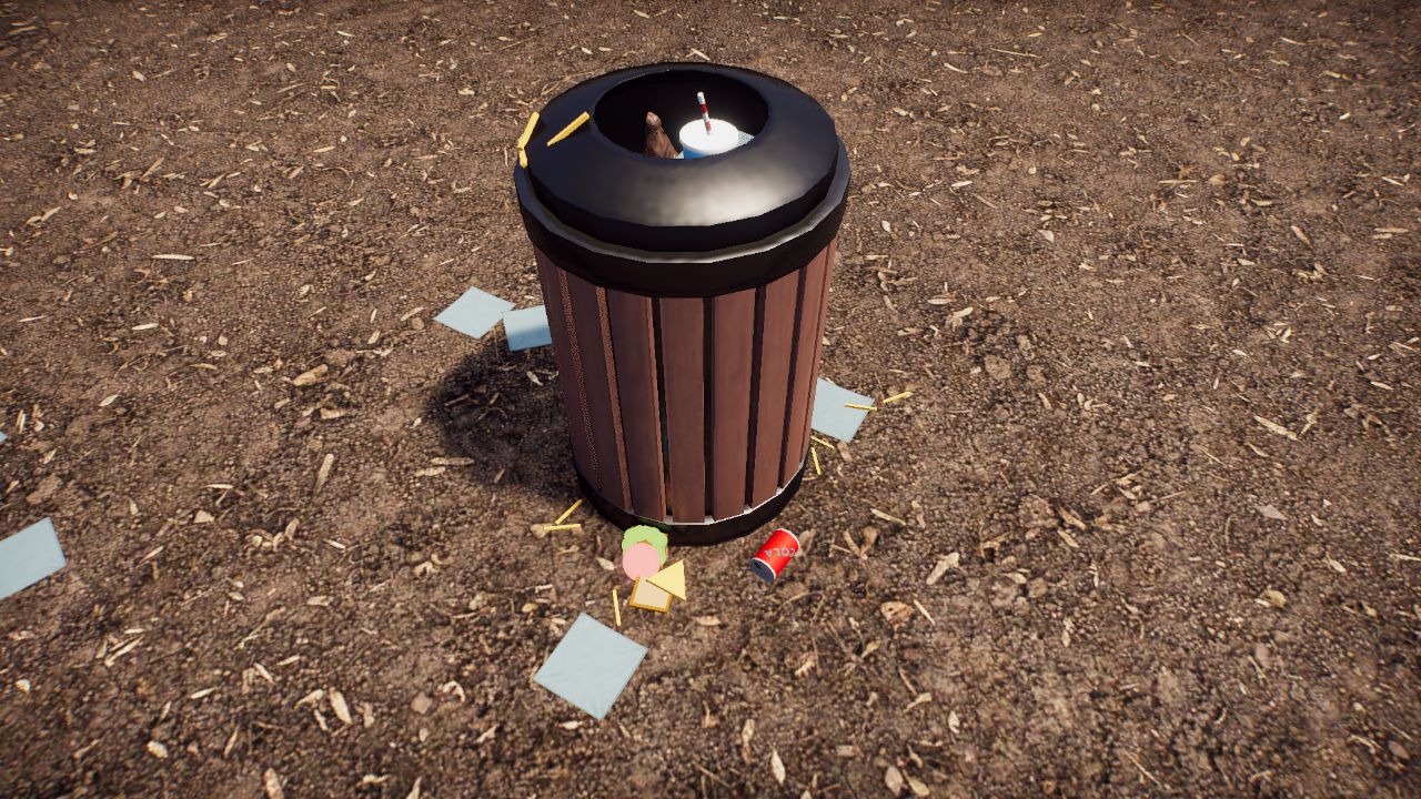 Dirty Trash Can