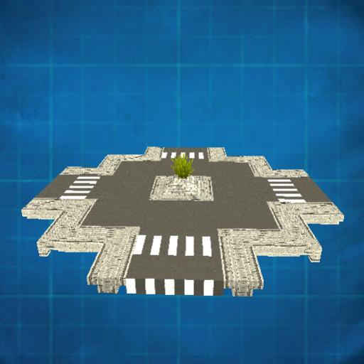Roundabout intersection small
