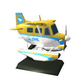 Animal Crossing Dal Plane Model - Yellow