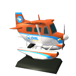 Animal Crossing Dal Plane Model - Orange