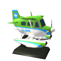 Animal Crossing Dal Plane Model - Green