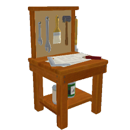 Animal Crossing Mini DIY Workbench - Chestnut