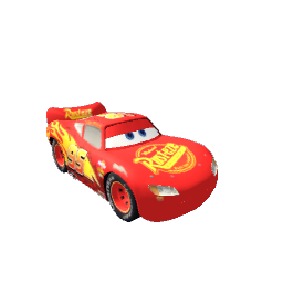 Disney Pixar Cars Lightning McQueen Statue Model
