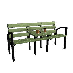 Duet Coffee Bench - Green