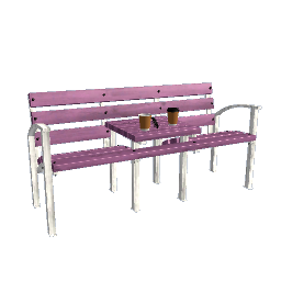 Duet Coffee Bench - Pink