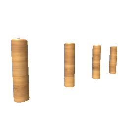 Wooden Post Barrier Fence