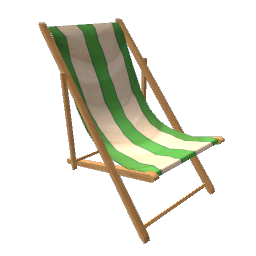 Beach Chair - Green Stripe