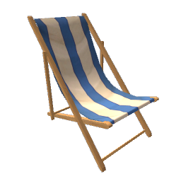 Beach Chair - Blue Stripe
