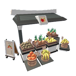 Fruit Market Stand - White