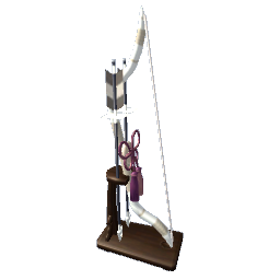 Japanese Bow & Arrow - White