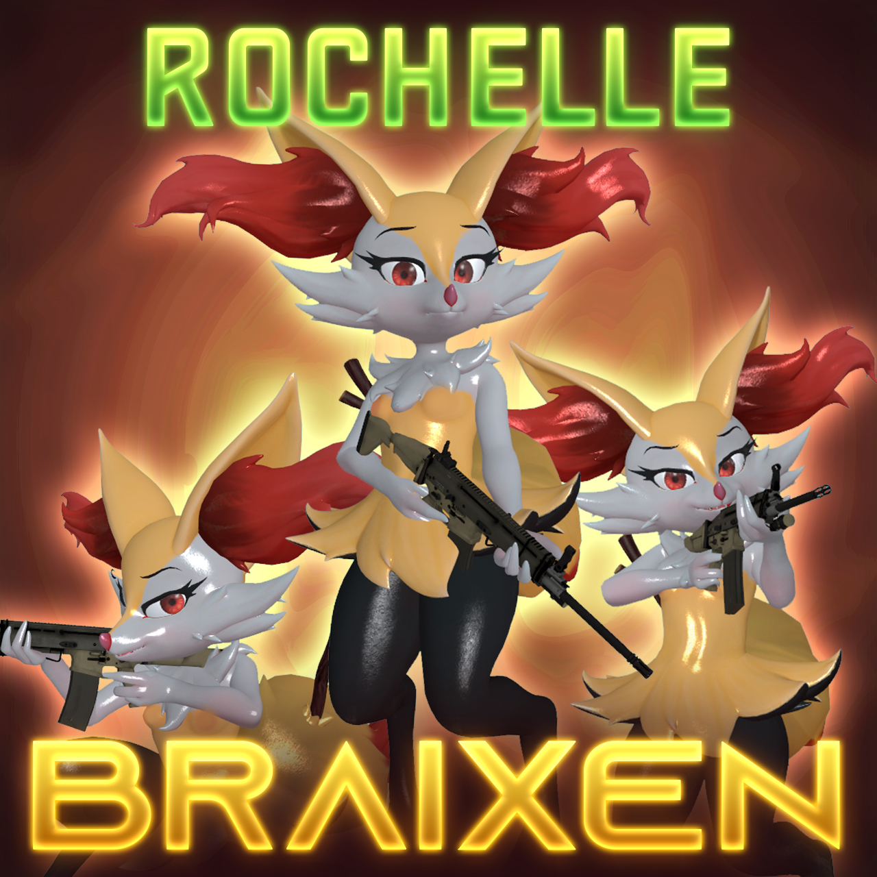 [COMM - R18+] Braixen - Rochelle
