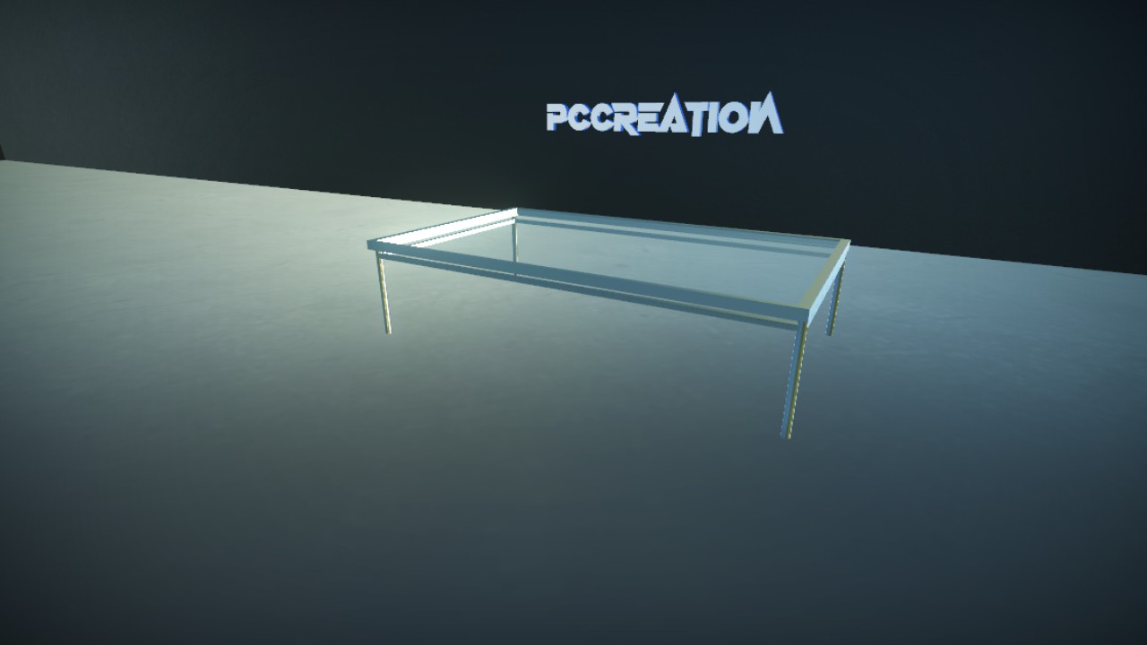 Table basse en verre