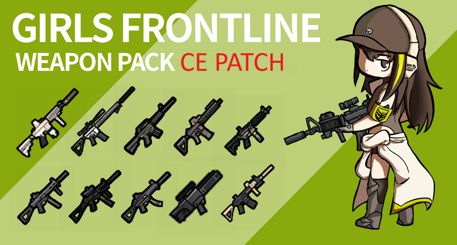 Girls' Frontline Weapon Pack CE Patch mod preview for RimWorld