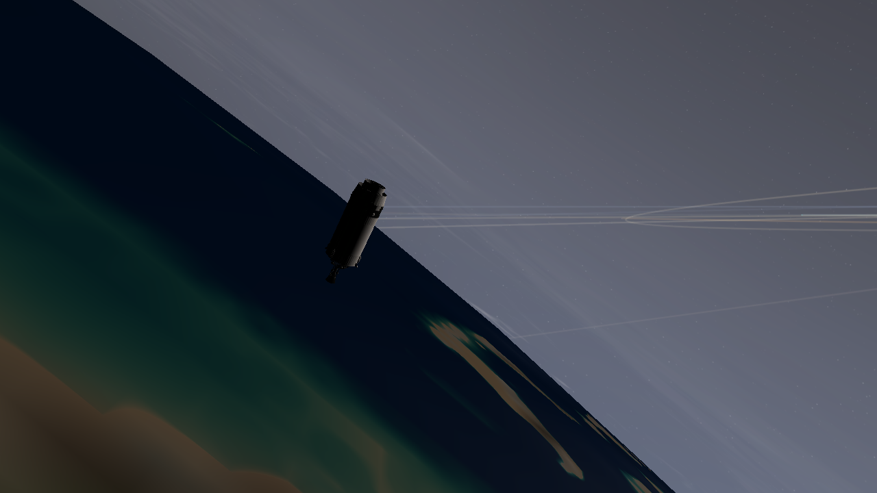 Rocket leaving earth