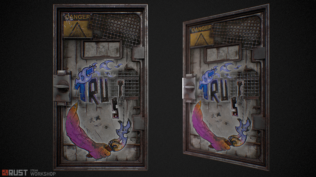 Trust in Rust Armored Door