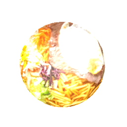 Meat With Chips , Egg and Salad