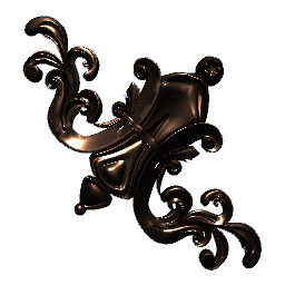 Wall Ornament Bronze 45º Right