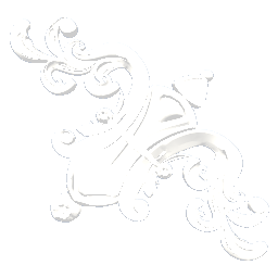 Wall Ornament White 135º Left