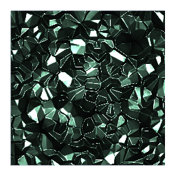 Floor Tile Faceted Teal 25x25