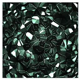 Wall Tile Faceted Teal 25x25