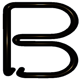 Letter B Shiny Bronze
