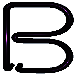 Letter B Shiny Lavender