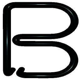 Letter B Shiny Teal
