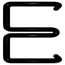 Letter E Shiny Bronze