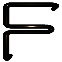 Letter F Shiny Bronze