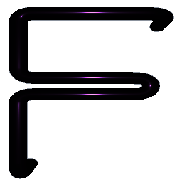 Letter F Shiny Lavender