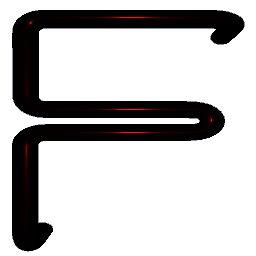 Letter F Shiny Red