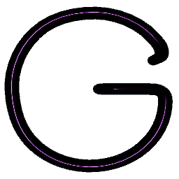 Letter G Shiny Lavender