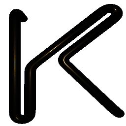 Letter K Shiny Bronze