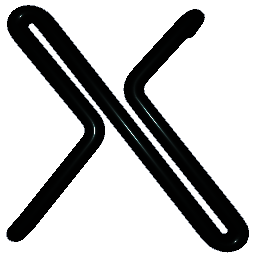 Letter X Shiny Teal