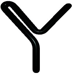 Letter Y Shiny Teal