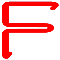 Letter F Neon Red