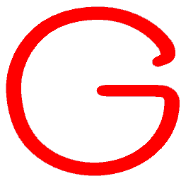 Letter G Neon Red