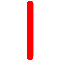 Letter I Neon Red