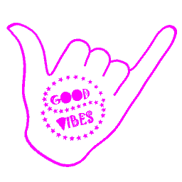 Good Vibes Neon Pink