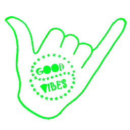 Good Vibes Neon Green