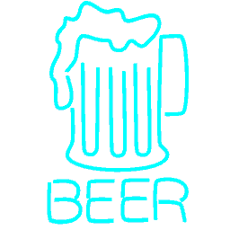 Beer Neon Blue