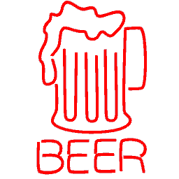 Beer Neon Red