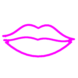 Lips Neon Pink
