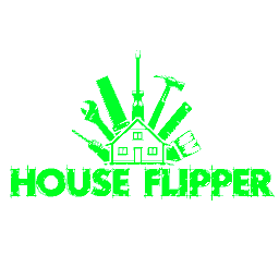 House Flipper Vector Neon Green