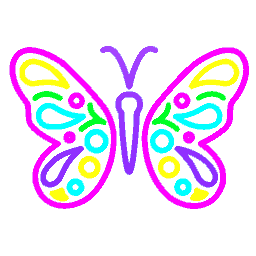  Butterfly Vector Neon