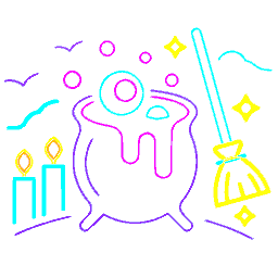 Halloween 1 Vector Neon