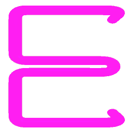 Letter E Neon Pink
