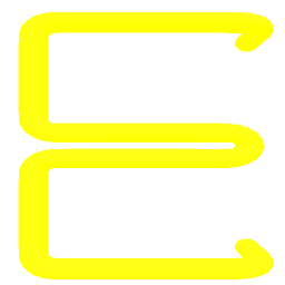 Letter E Neon Yellow