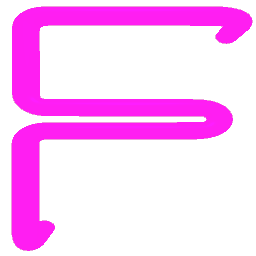 Letter F Neon Pink